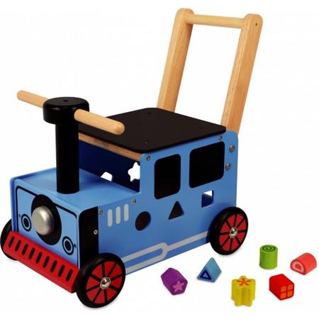 Im Toy Loop/duwwagen Trein - Blauw